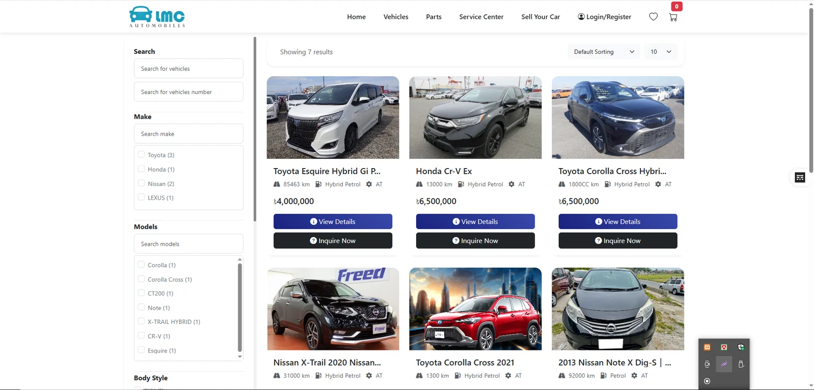 Car Dealer Listing Website – LMCAutos (Freelance Work)