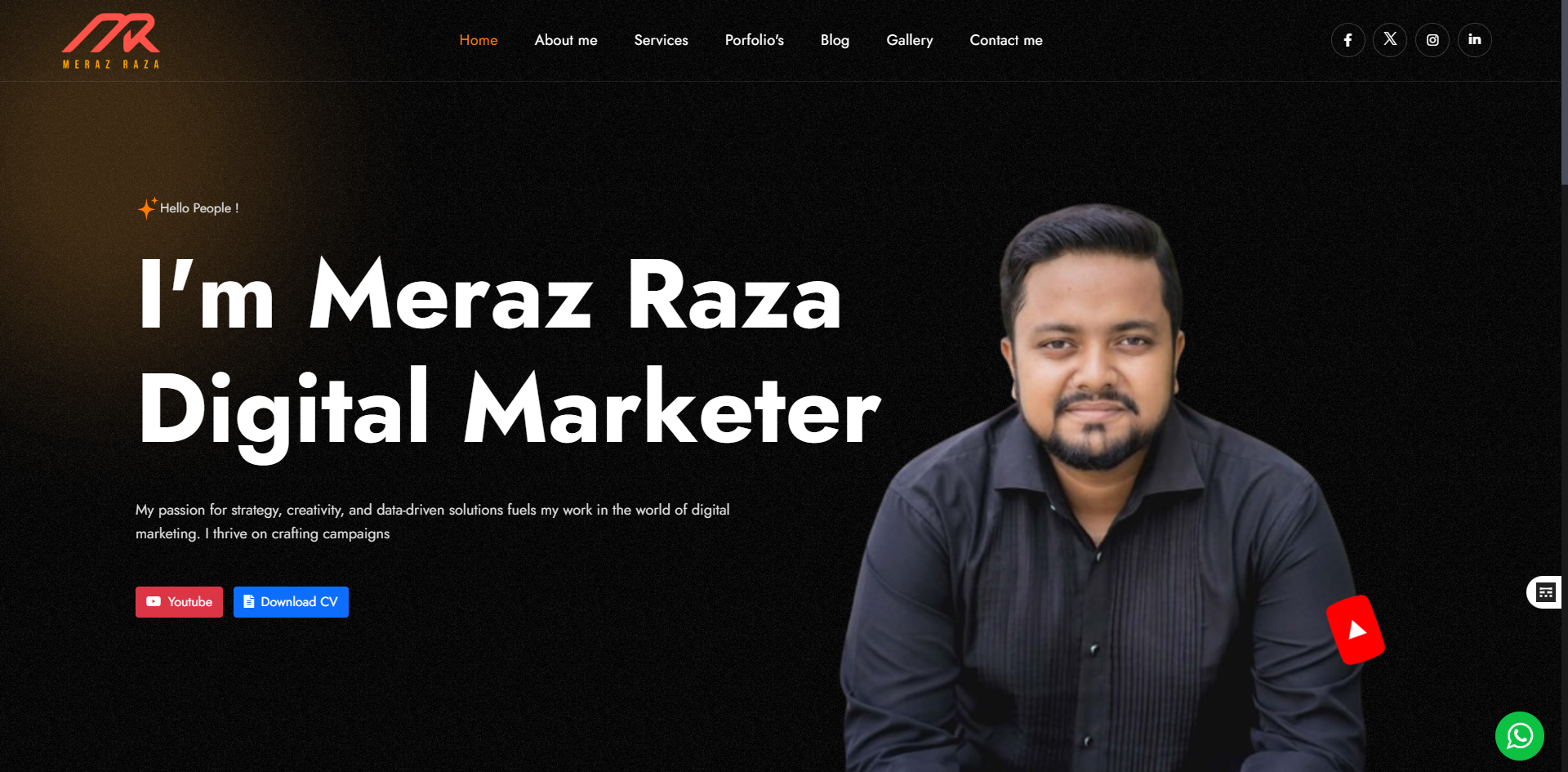 Portfolio Website Design and development